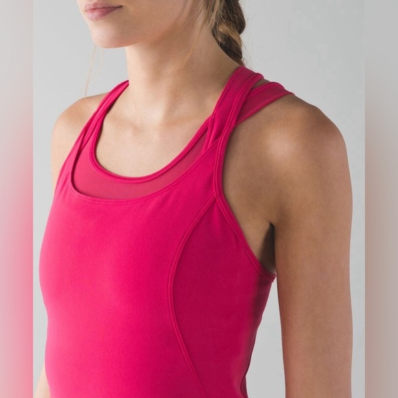 Lululemon Compassion Tank Boom Juice Pink Activewear Athleisure Women's Size 4 - Picture 2 of 7